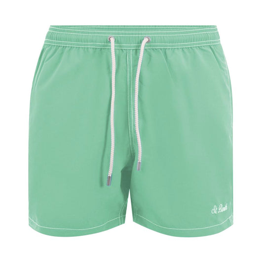 MC2 Saint Barth Green Polyester Men Swimwear