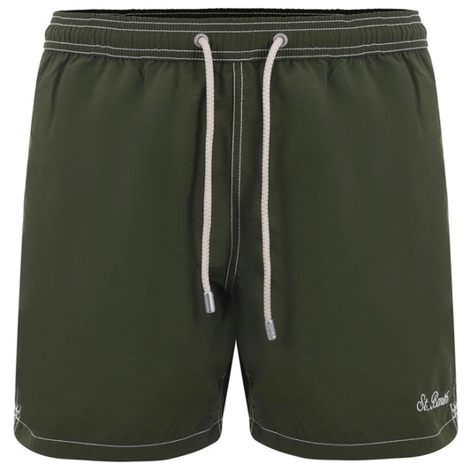 MC2 Saint Barth Green Polyester Men's Swimwear Boxer