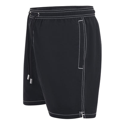 MC2 Saint Barth Black Polyester Men Swim Trunk