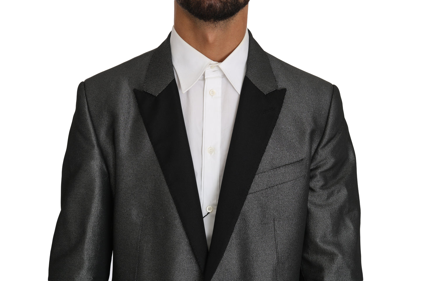 Dolce & Gabbana Elegant Gray Patterned Martini Suit - IT54 | XXL