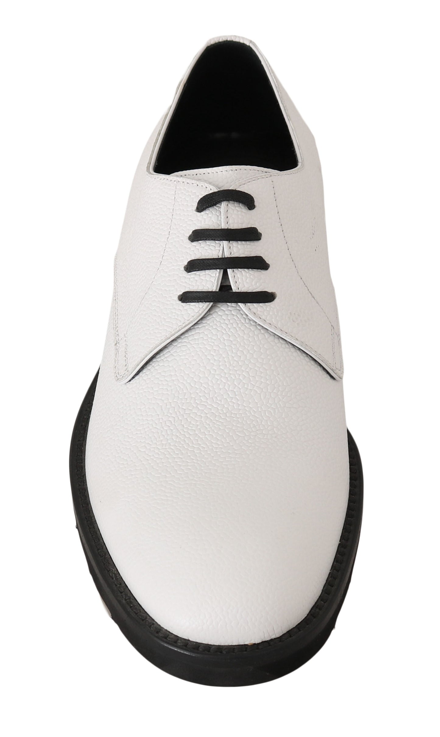 Dolce & Gabbana Elegant White Formal Leather Shoes - EU39/US6