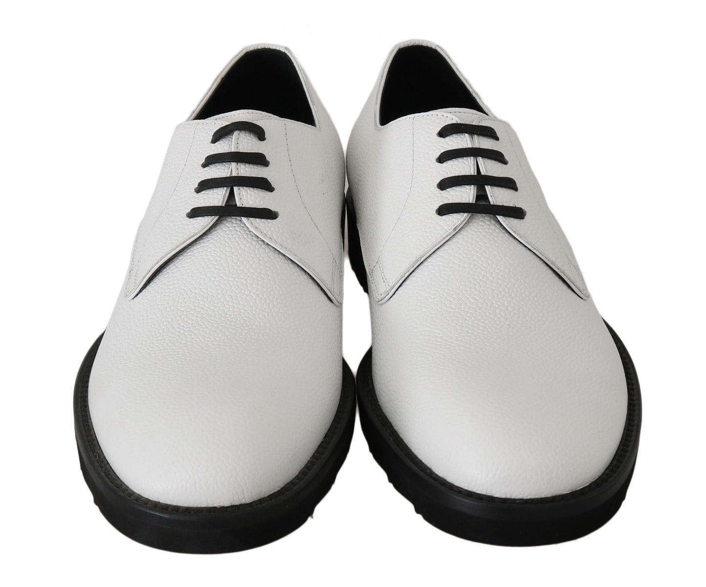 Dolce & Gabbana Elegant White Formal Leather Shoes - EU39/US6