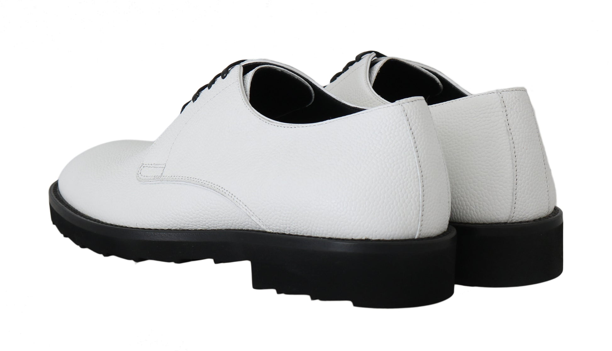 Dolce & Gabbana Elegant White Formal Leather Shoes - EU39/US6