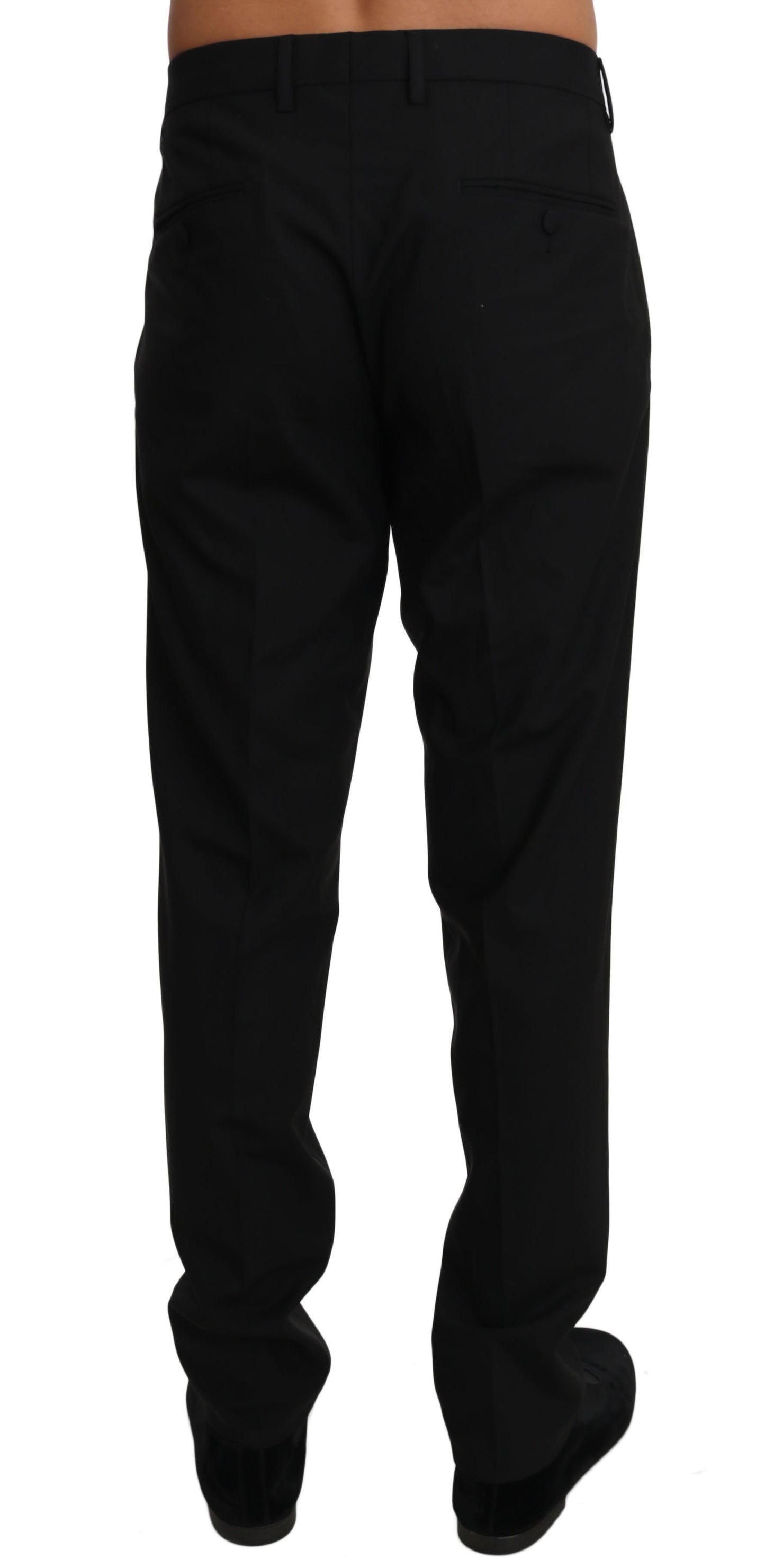 Dolce & Gabbana Elegant Formal Wool Blend Trousers - IT50 | L