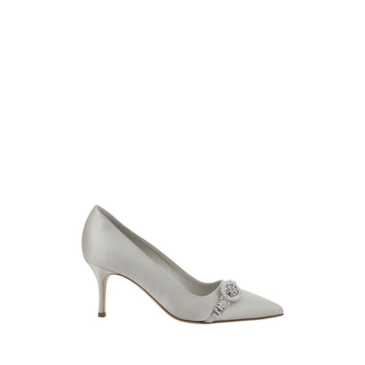 Manolo Blahnik Asapump Satin Pumps