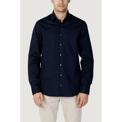 Calvin Klein Blue Cotton Shirt