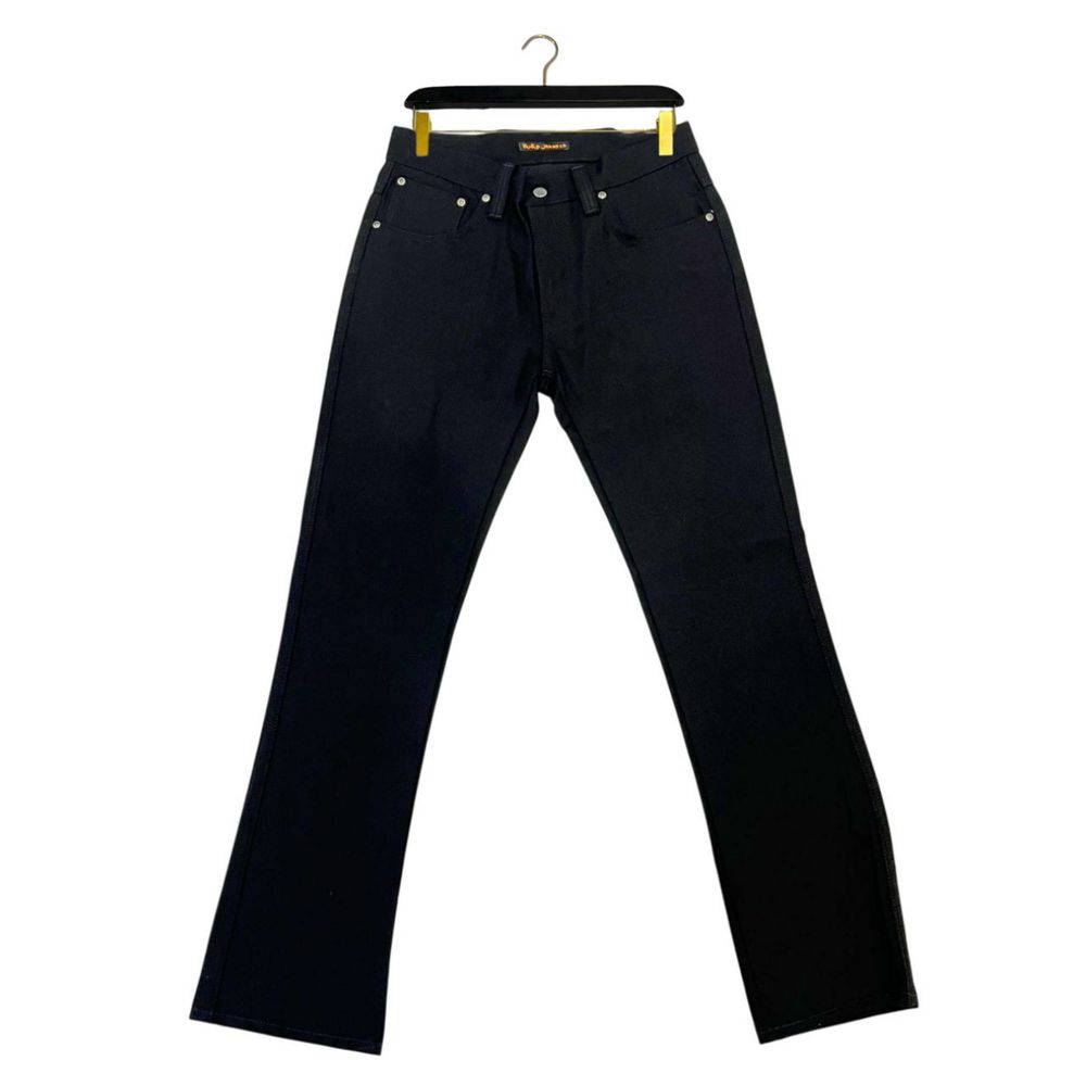 Nudie Jeans Black Cotton Men Jeans