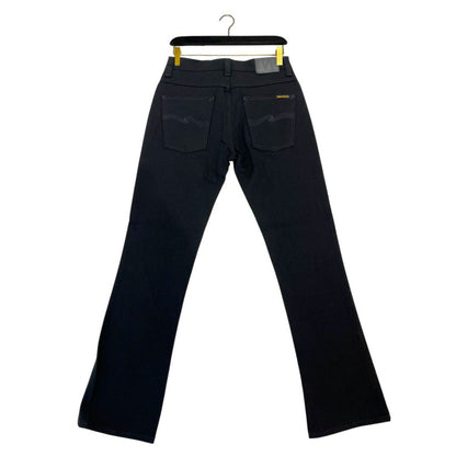 Nudie Jeans Black Cotton Men Jeans