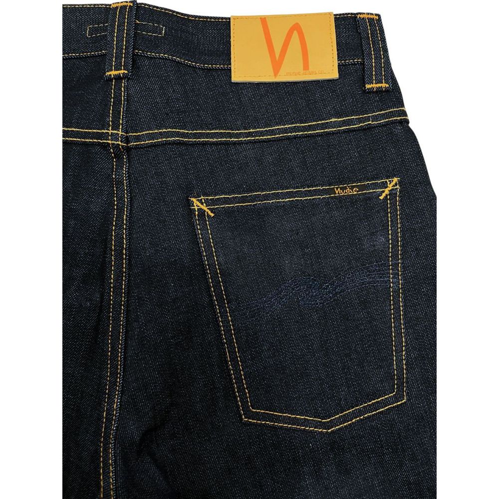 Nudie Jeans Blue Cotton Men Jeans