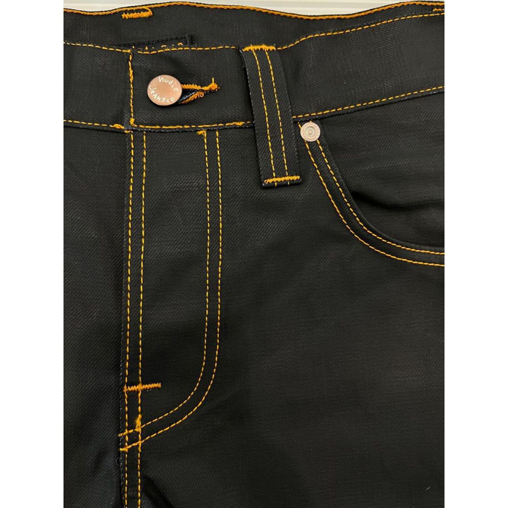 Nudie Jeans Black Cotton Men's Jean