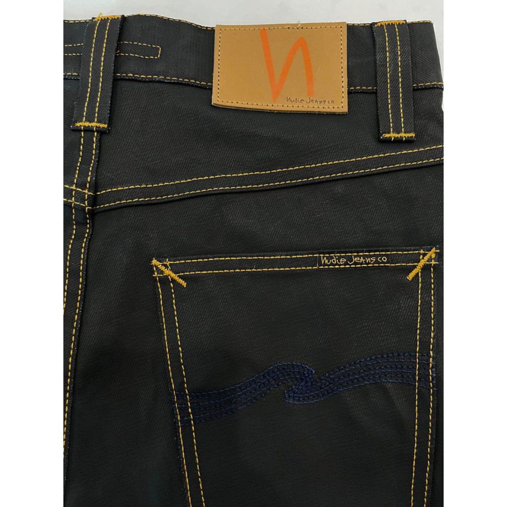 Nudie Jeans Black Cotton Men's Jean