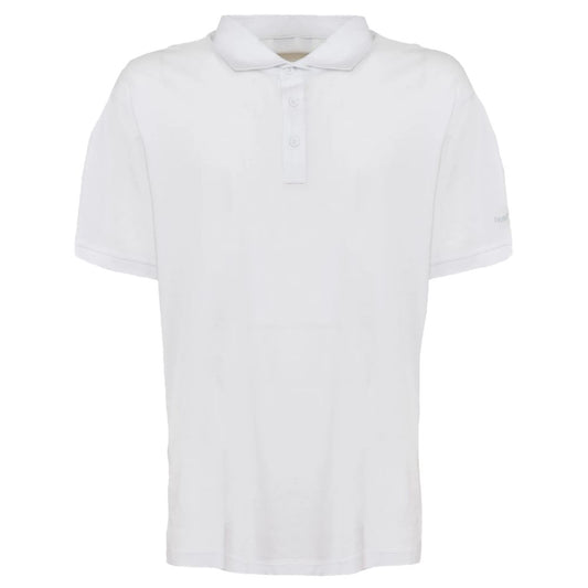 People Of Shibuya White Cotton Polo Shirt