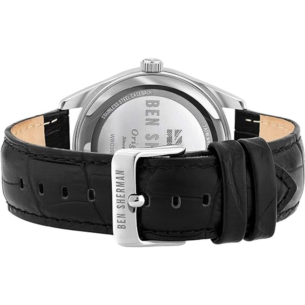 Ben Sherman Black Leather Watch