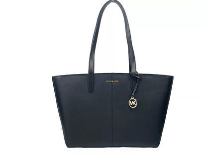 Michael Kors Medium Zip Top Tote Carryall Bag Black