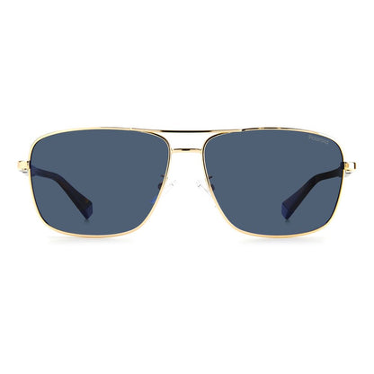 Polaroid Gold Metal Sunglasses