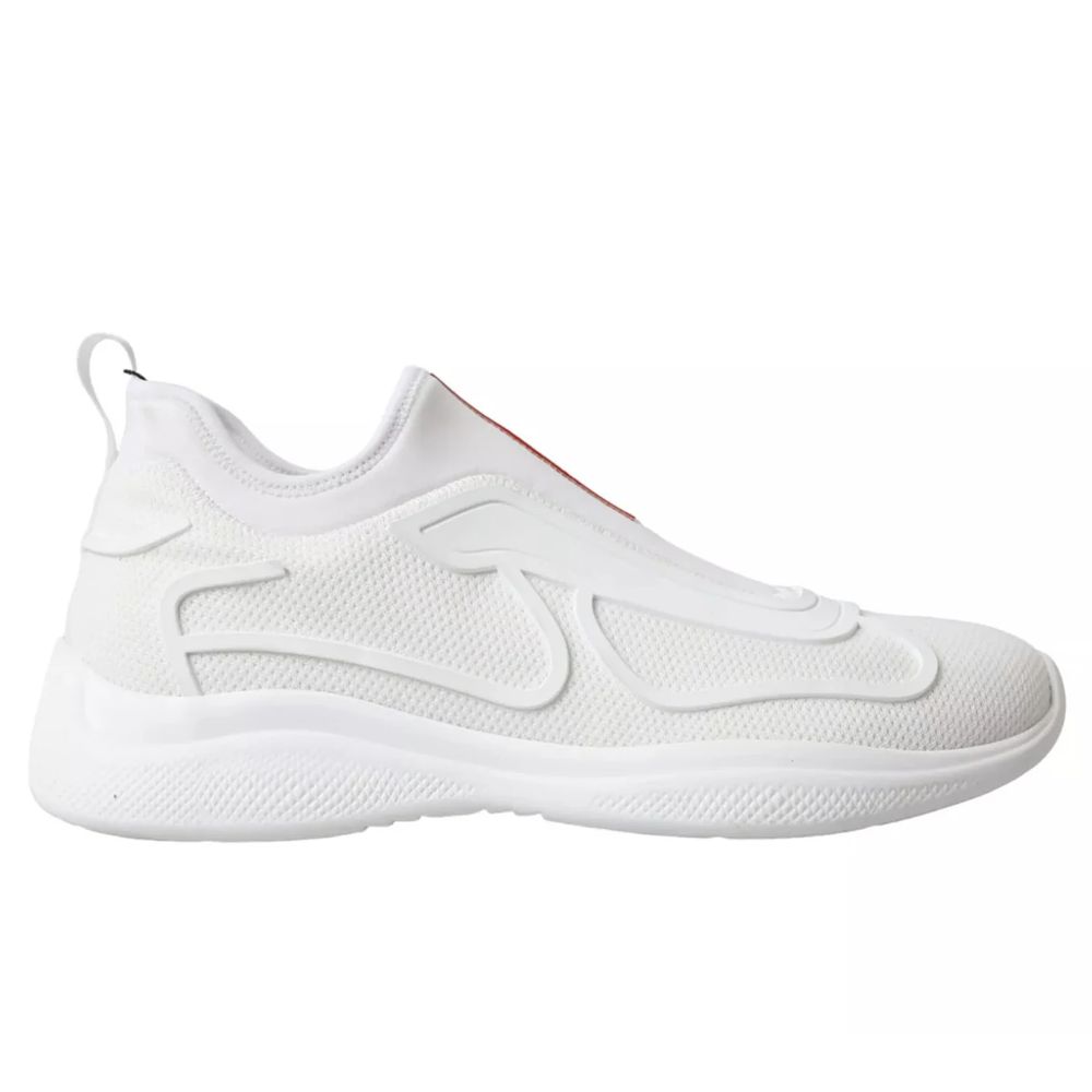 Prada White Nylon Sneaker - 9