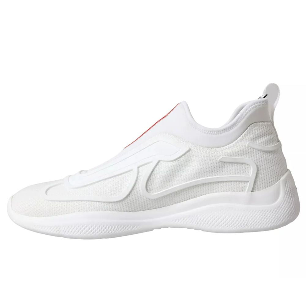 Prada White Nylon Sneaker - 9