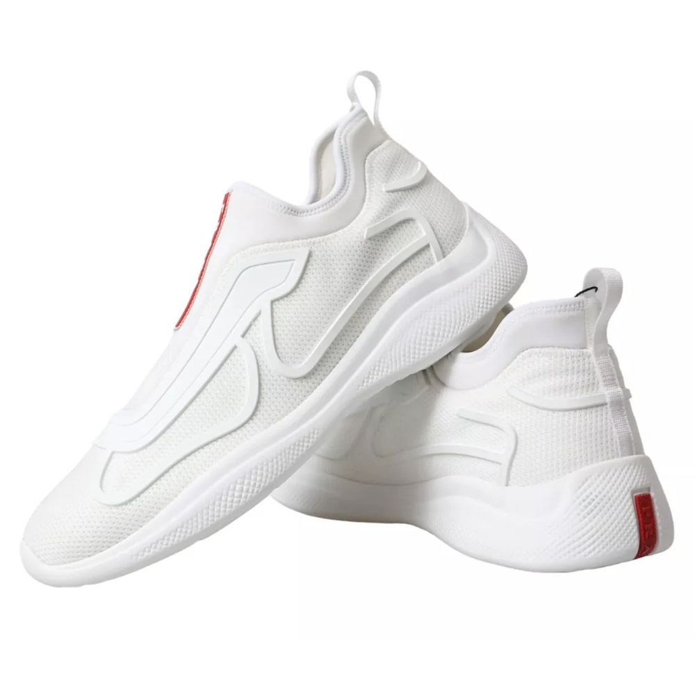 Prada White Nylon Sneaker - 9