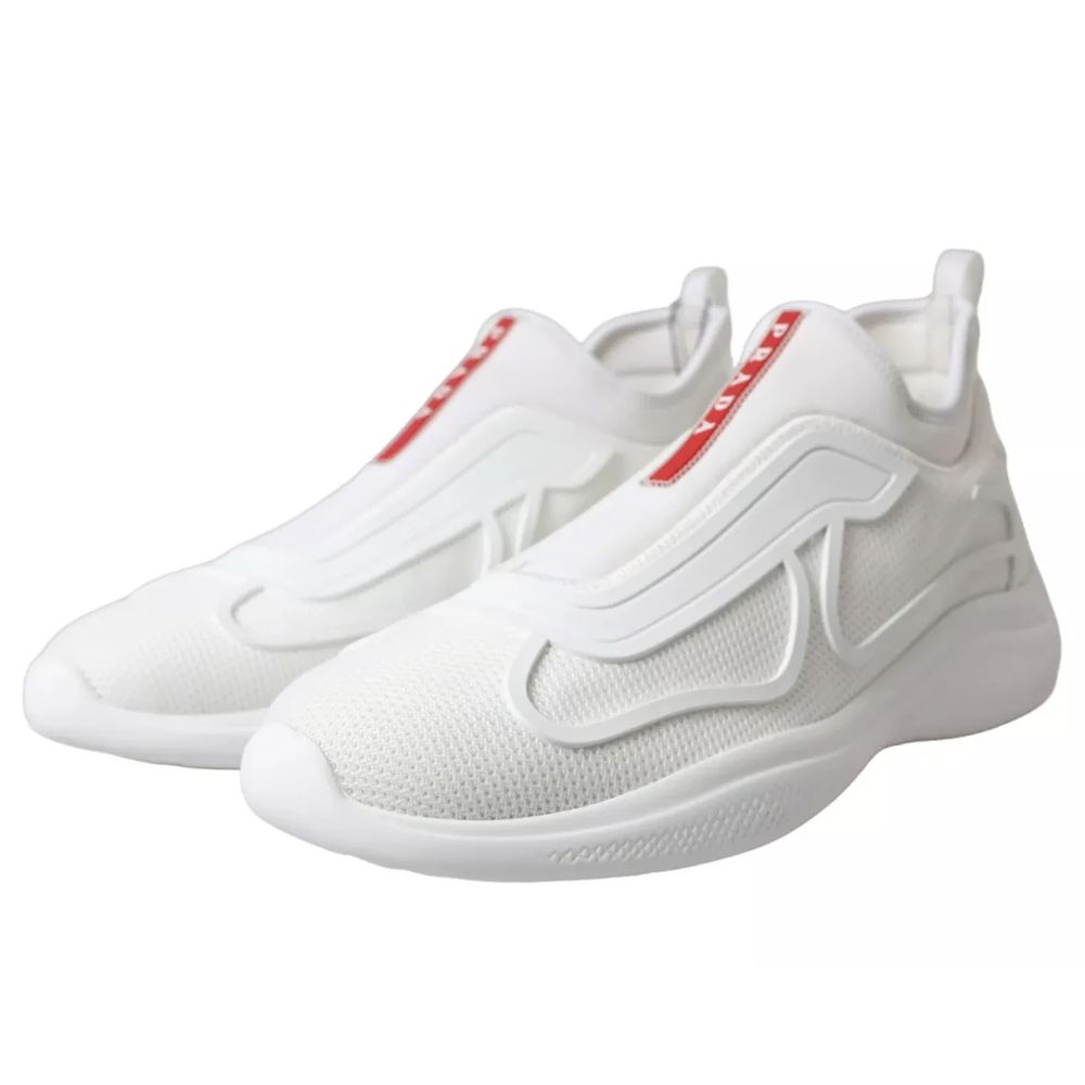 Prada White Nylon Sneaker - 9