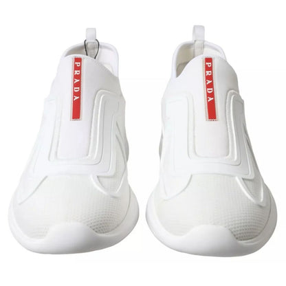 Prada White Nylon Sneaker - 9