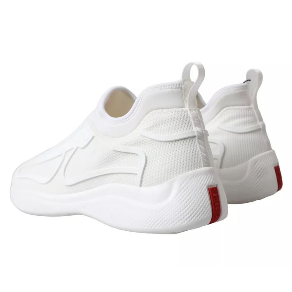 Prada White Nylon Sneaker - 9