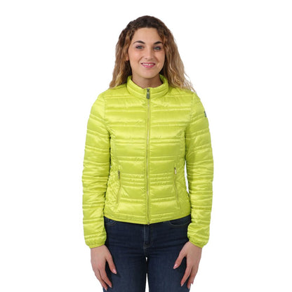 Yes Zee Green Polyester Women's Jacket