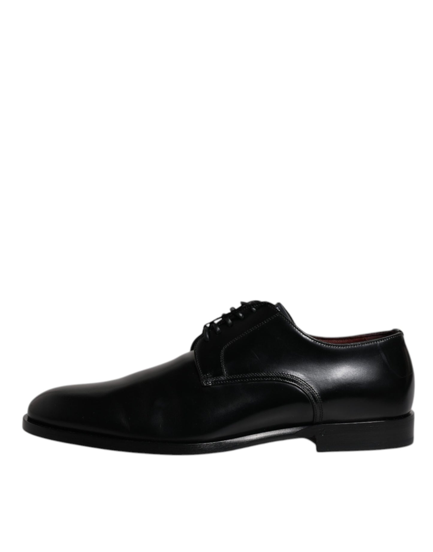 Dolce & Gabbana Black Calfskin Leather Derby Lace Up Formal Dress Shoes - EU39.5/US6.5