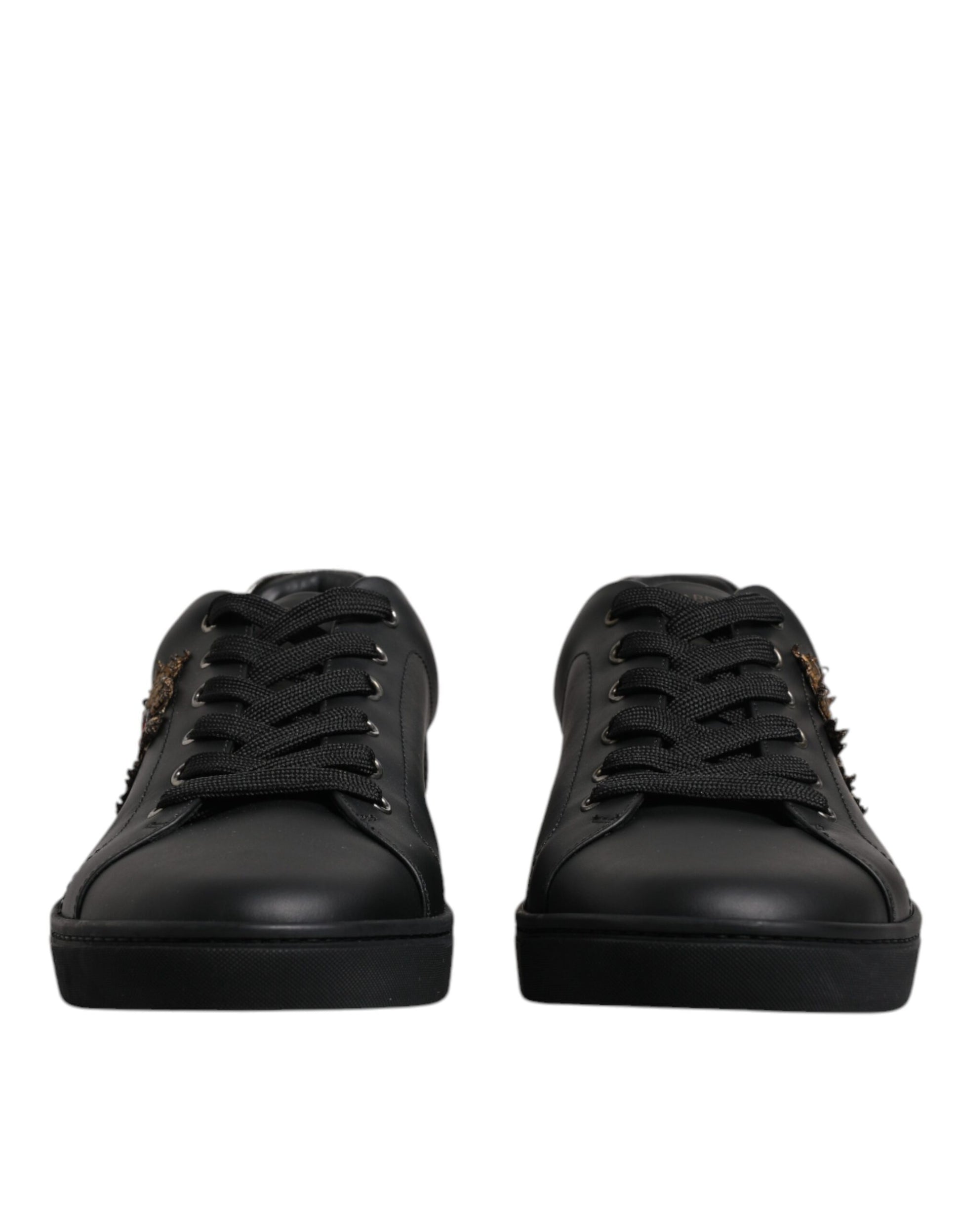 Dolce & Gabbana Black London Sacred Heart Sneakers Shoes - EU42/US9