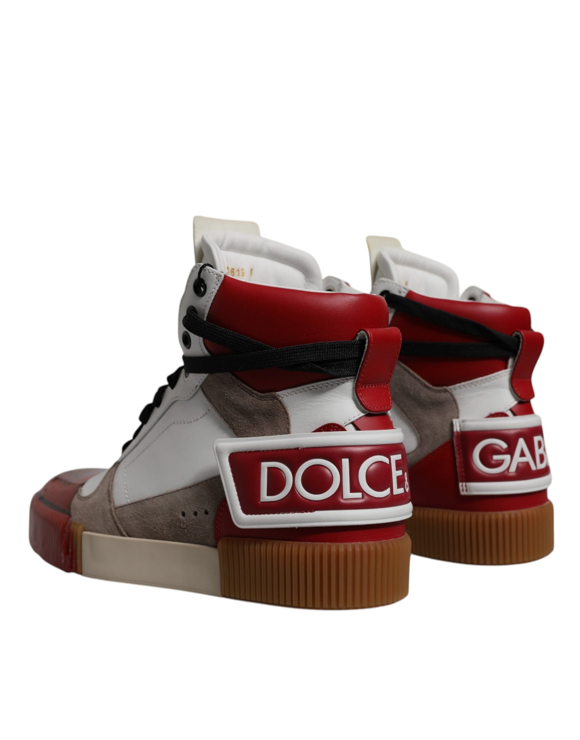 Dolce & Gabbana Multicolor Leather High Top Sneakers Shoes - EU40/US7