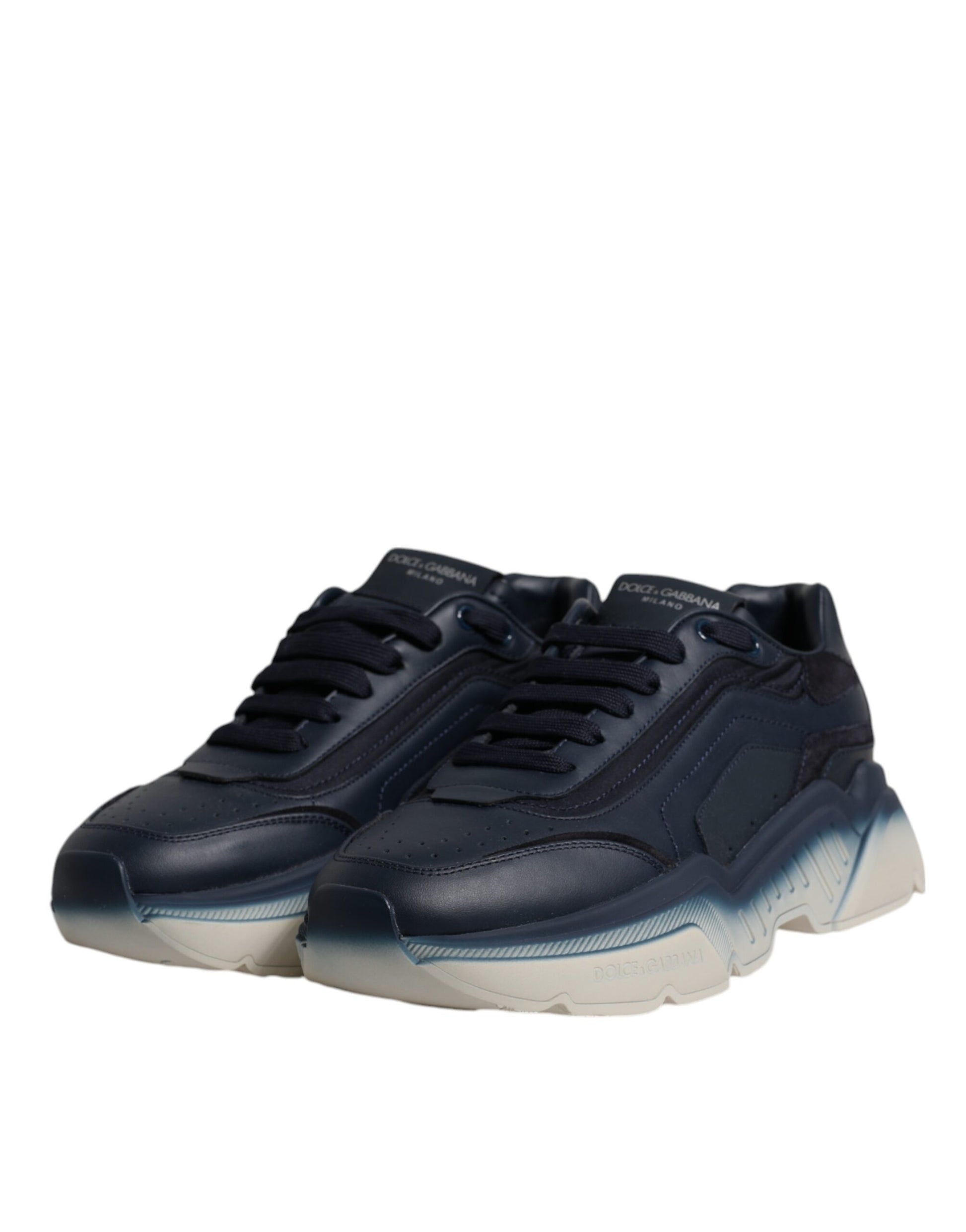 Dolce & Gabbana Navy Blue Daymaster Low Top Men Sneakers Shoes - EU39.5/US6.5