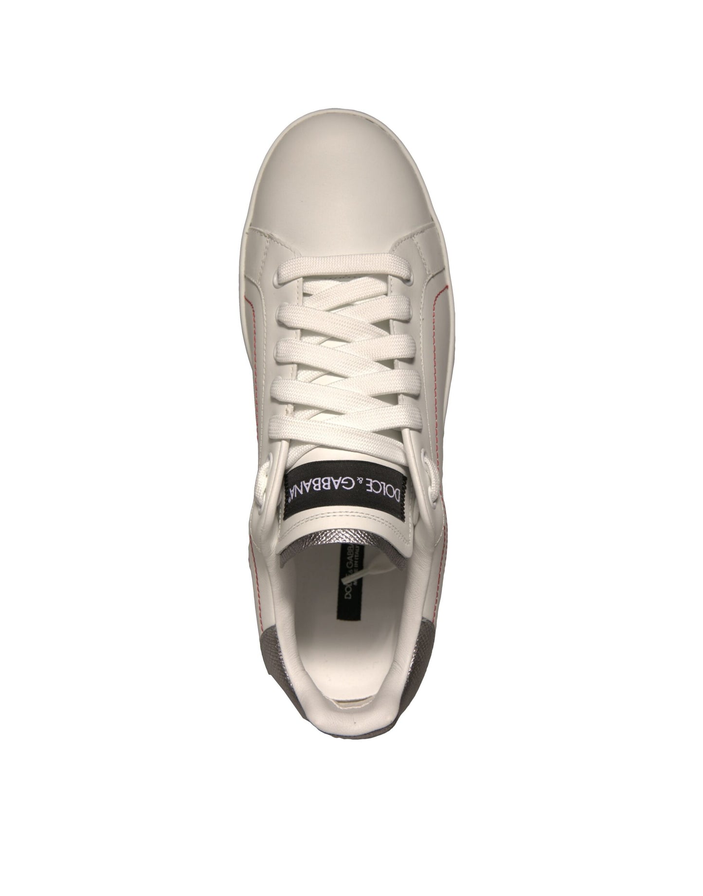 Dolce & Gabbana White Leather Classic Low Top Sneakers Shoes - EU40.5/US10.5