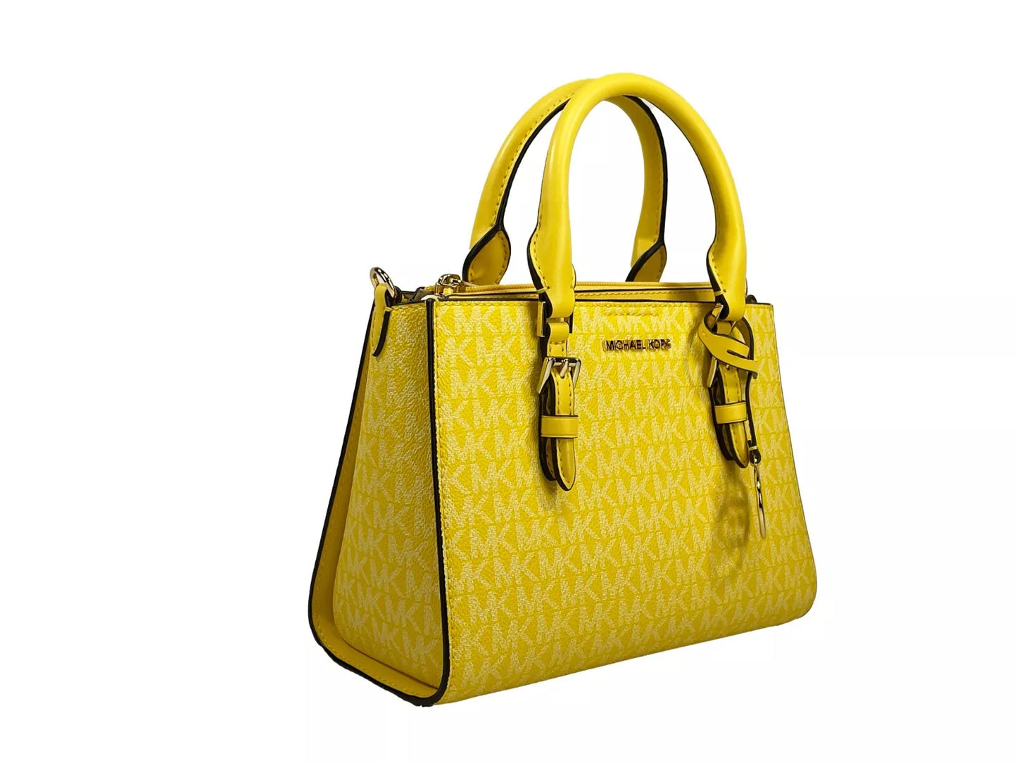 Michael Kors Charlotte 3 in 1 Satchel Bag Crossbody Golden Yellow