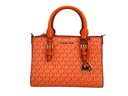 Michael Kors Charlotte 3 in 1 Satchel Bag Crossbody Poppy Orange