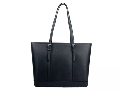 Michael Kors Large Zip Top Tote Carryall Bag Black