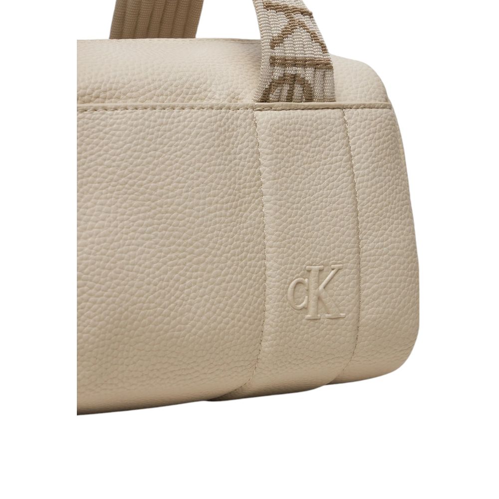 Calvin Klein Jeans Cream Polyethylene Handbag