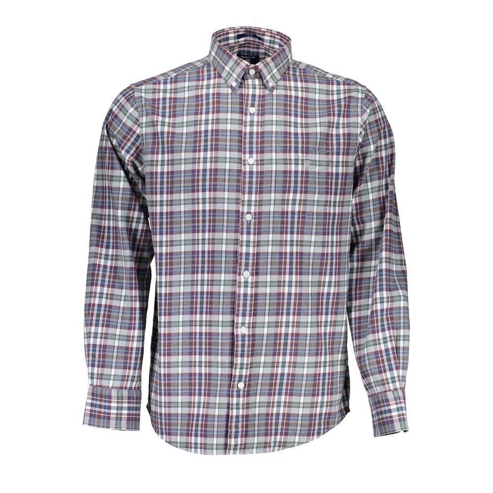 Gant Blue Cotton Men Shirt - S