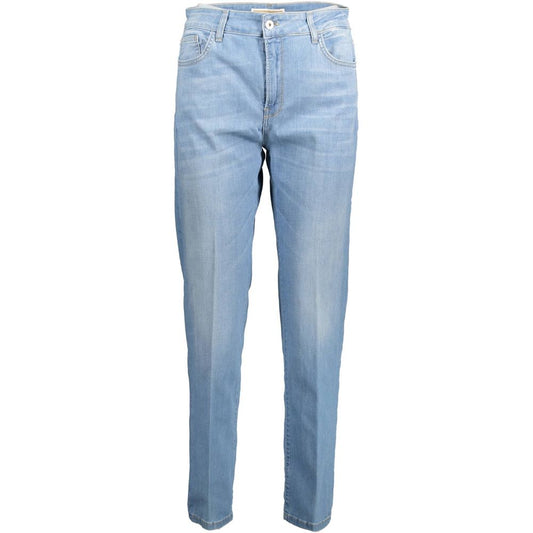 Kocca Light Blue Cotton Women Jeans