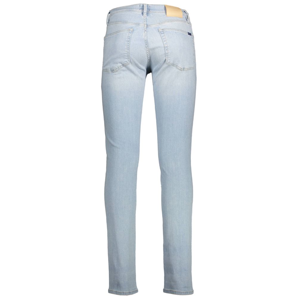 Gant Light Blue Cotton Men Jeans - W29 | L34