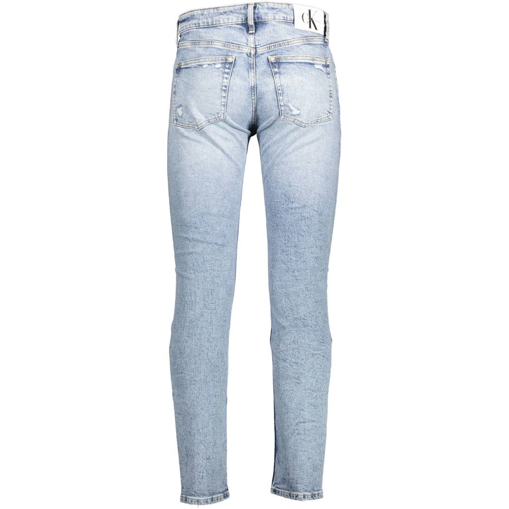 Calvin Klein Light Blue Cotton Men Jeans - W29 | L32