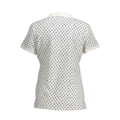 Gant White Cotton Women Polo Shirt