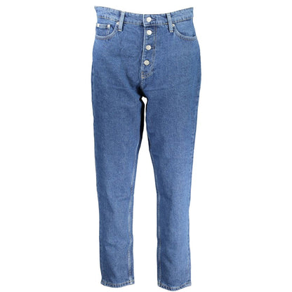 Calvin Klein Blue Cotton Women Jeans