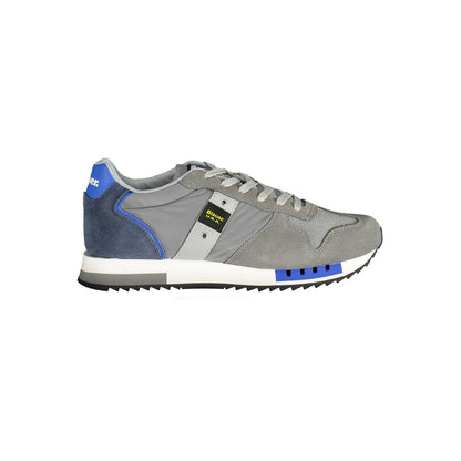 Blauer Gray Leather Men Sneaker - EU43/US10