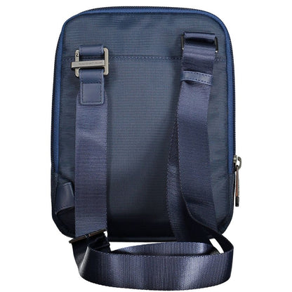 Piquadro Blue Recycled Men Shoulder Bag