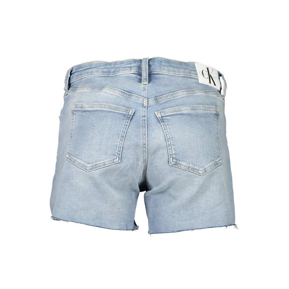 Calvin Klein Light Blue Cotton Women Short