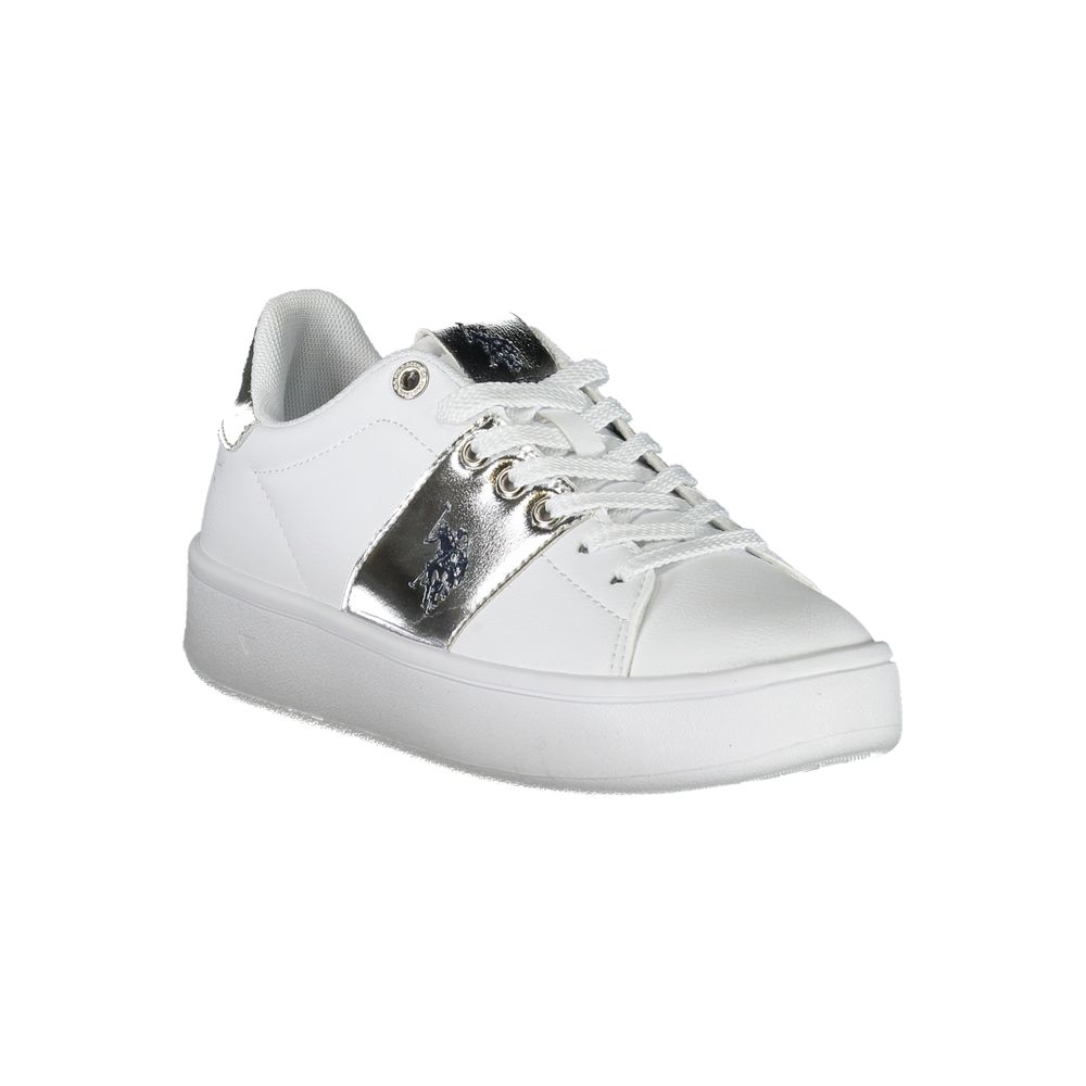 U.S. POLO ASSN. White Polyethylene Women Sneaker - EU38/US8