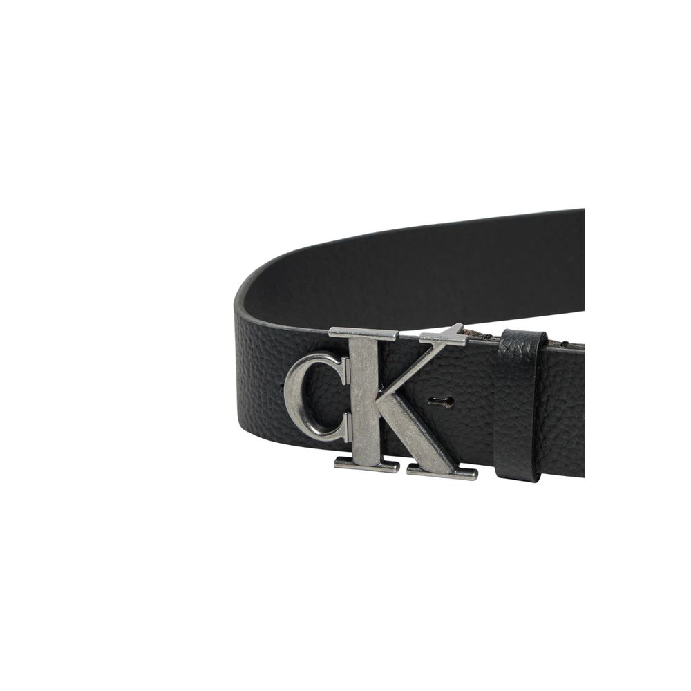 Calvin Klein Jeans Black Leather Belt