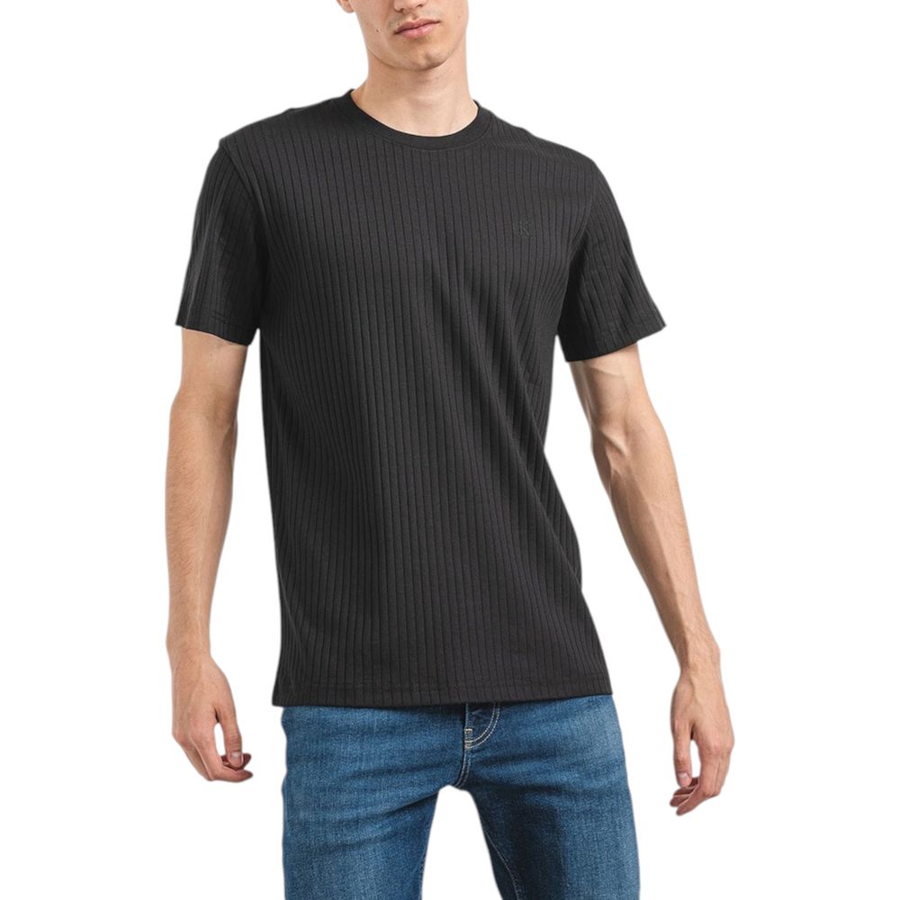 Calvin Klein Jeans Black Cotton T-Shirt