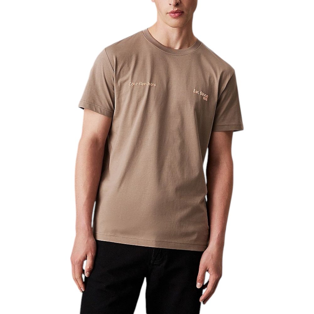 Calvin Klein Jeans Beige Cotton T-Shirt - IT48 | L