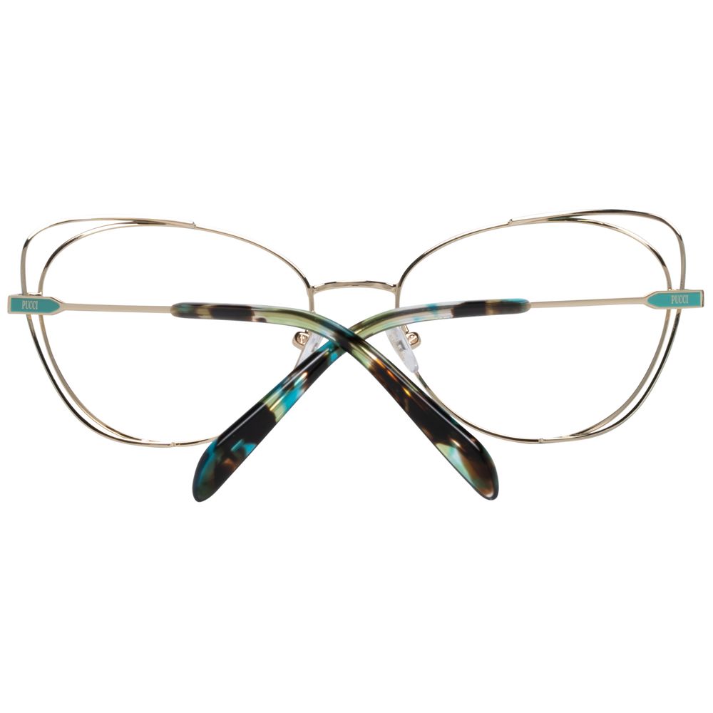 Emilio Pucci Gold Women Optical Frames