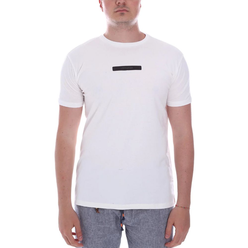 Yes Zee White Cotton T-Shirt